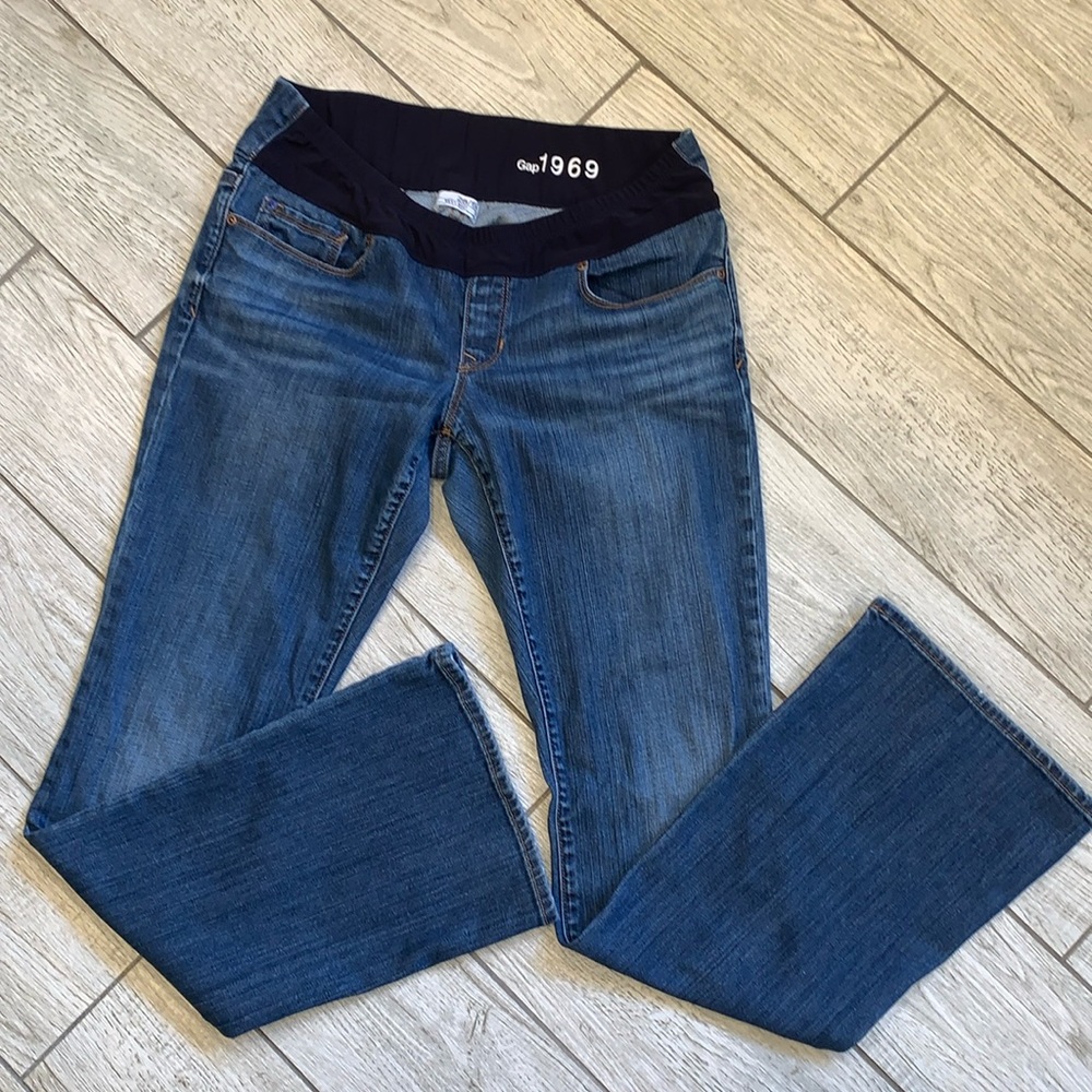 Gap 1969 Maternity Low Front - Sexy Boot Cut Jeans